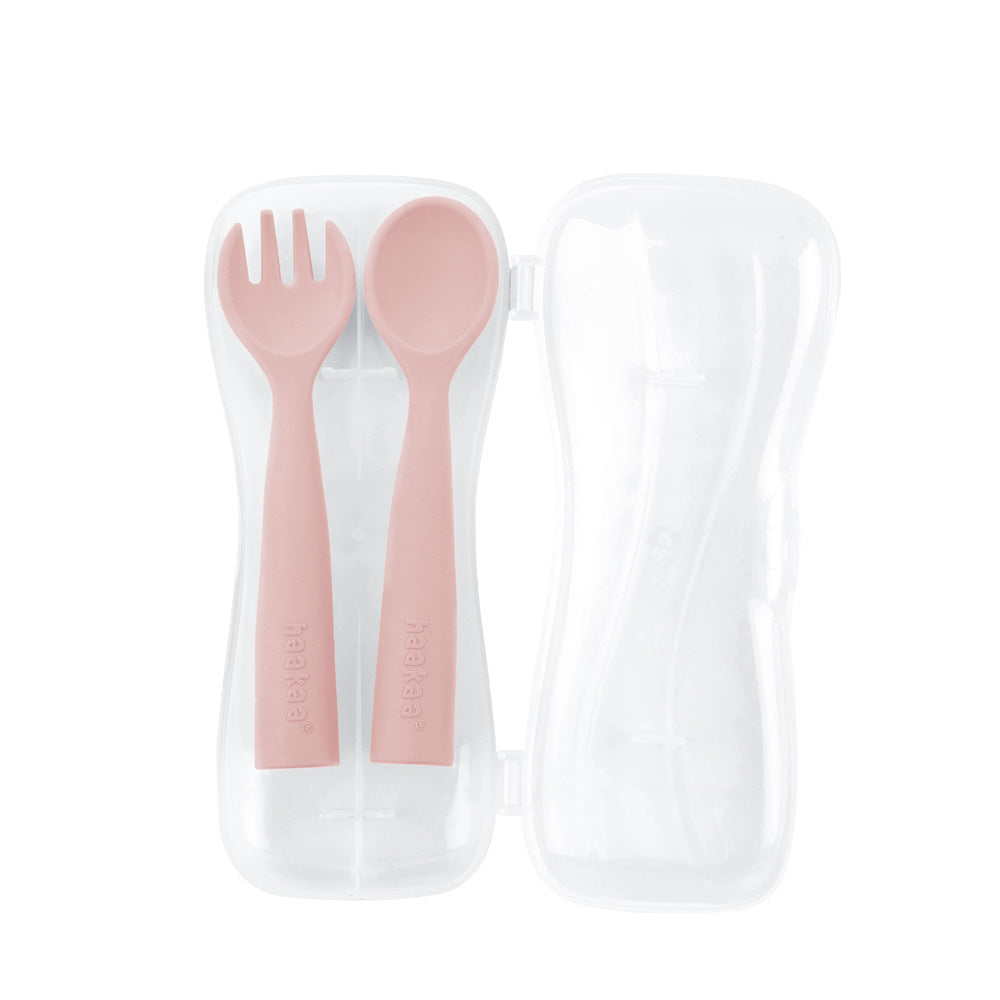 Haakaa Bendy Silicone Cutlery Set - HoneyBug