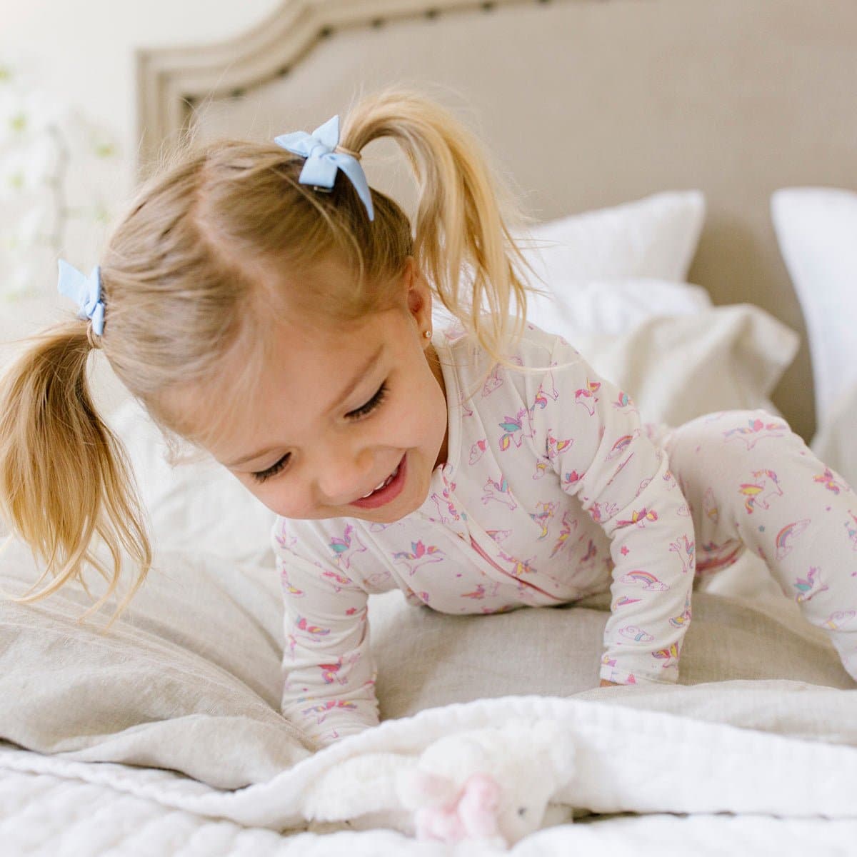 Unicorn Bamboo Convertible Footie - HoneyBug