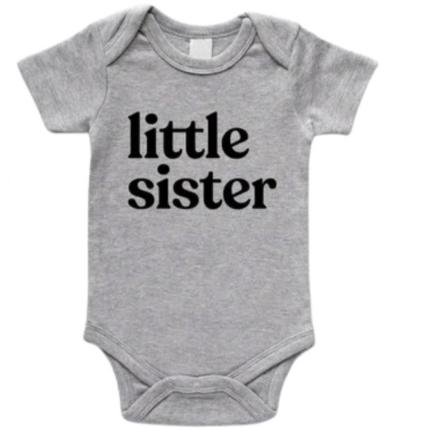 Little Sister Organic Baby Bodysuit - HoneyBug