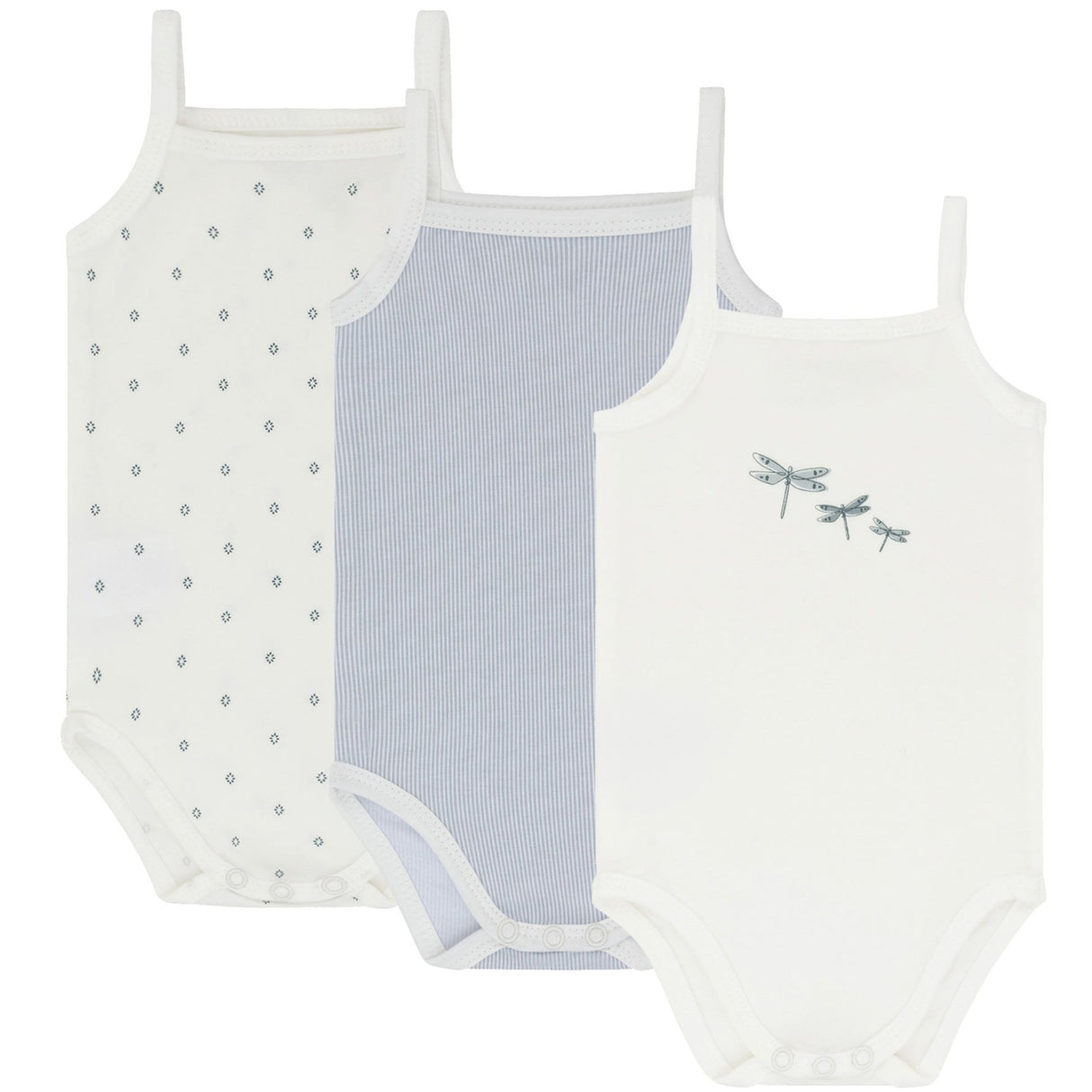 3 Pack Jersey Cotton Undershirts - HoneyBug