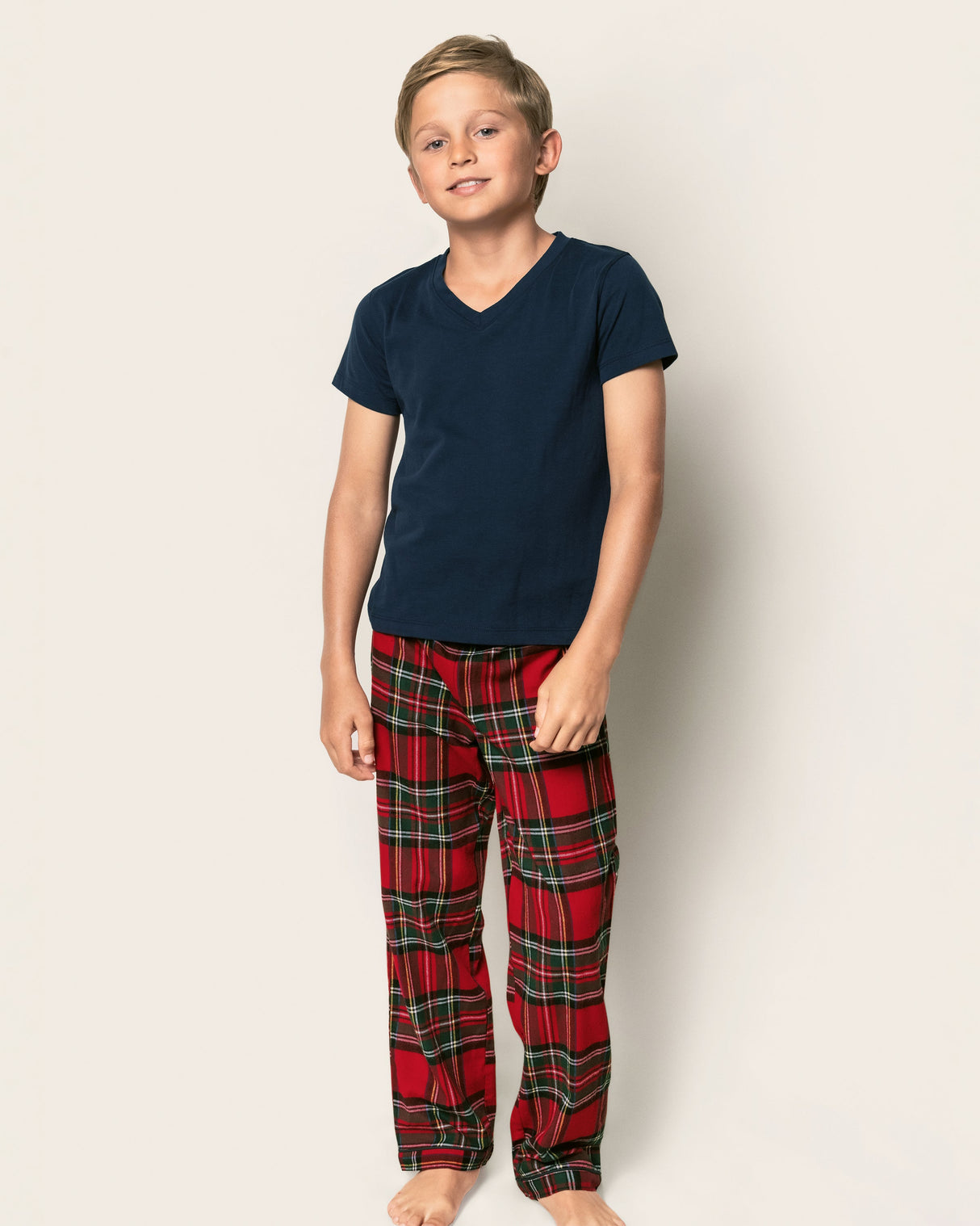 Kid's Brushed Twill Pajama Pants in Imperial Tartan - HoneyBug