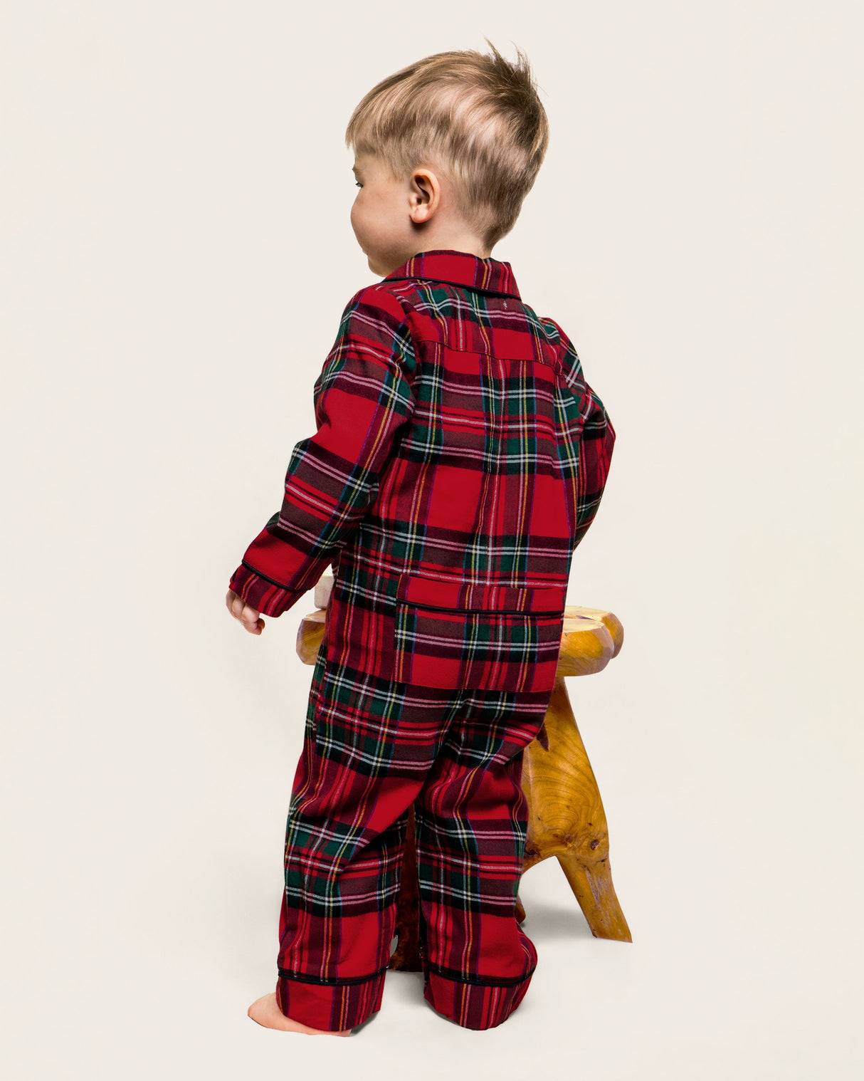 Baby's Brushed Twill Classic Romper in Imperial Tartan - HoneyBug