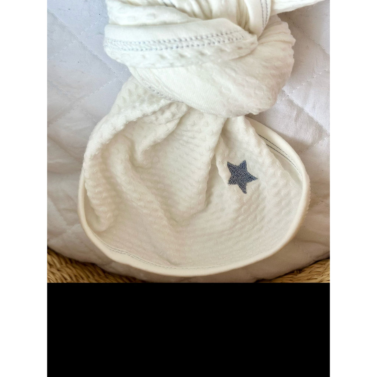 Cotton - Embroidered Heart and Star Collection - Blanket - HoneyBug