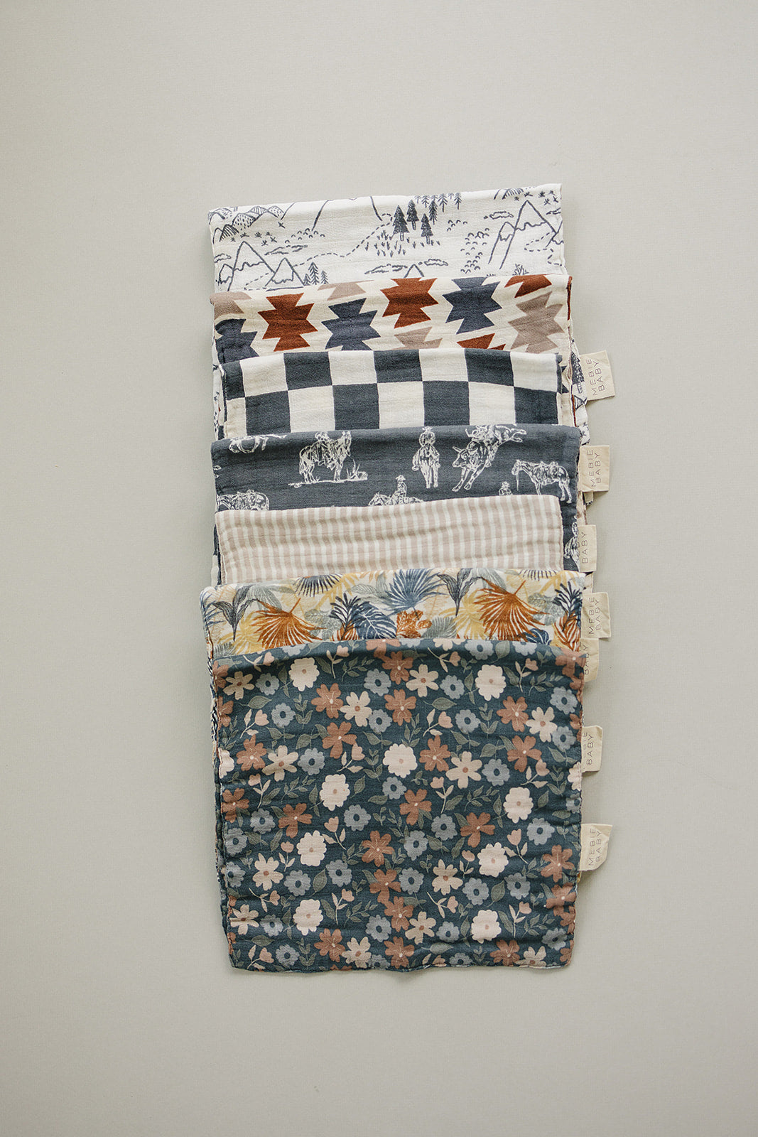 Wild West Muslin Burp Cloth - HoneyBug