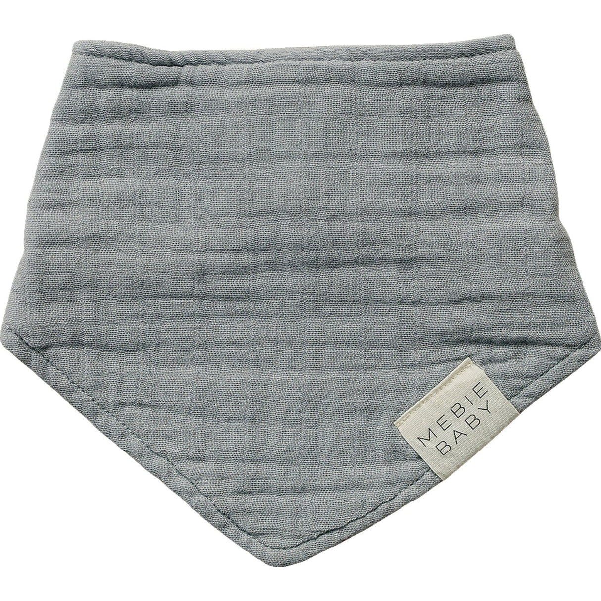 Dusty Blue Muslin Bib - HoneyBug