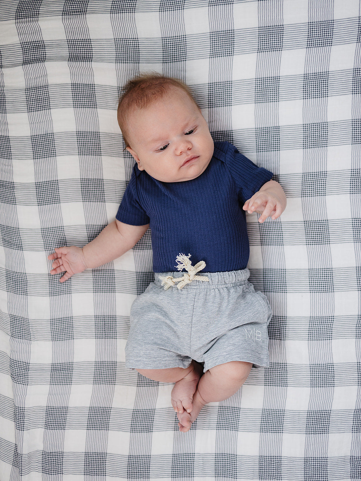 Navy Ribbed Bodysuit