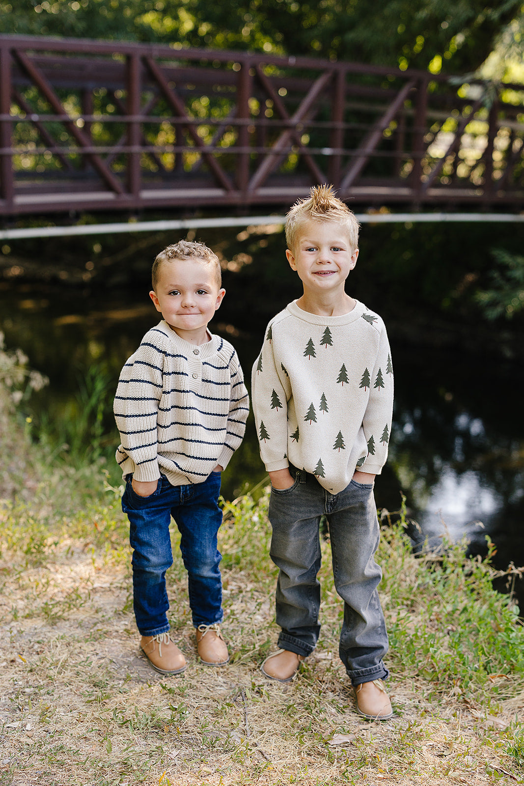 Pine Tree Knit Sweater - HoneyBug