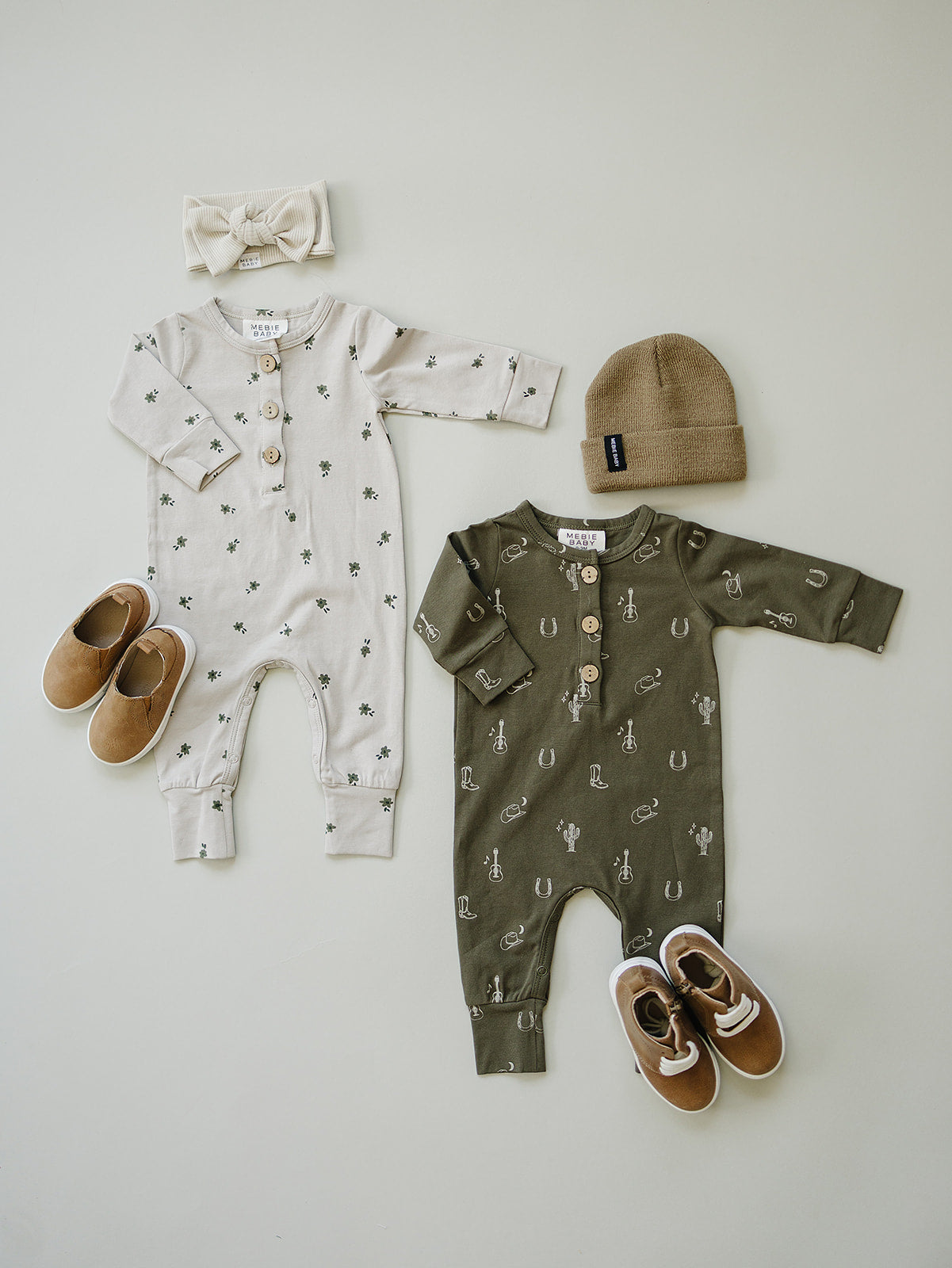 Nashville Long Sleeve Button Romper - HoneyBug
