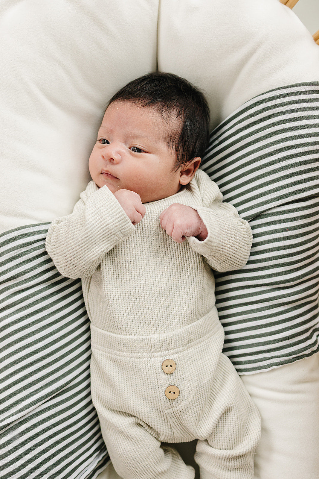 Heather Grey Bodysuit Waffle Set - HoneyBug