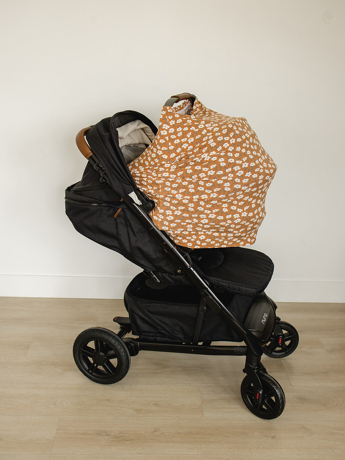 Mustard Floral Bamboo Multi-Use Cover - HoneyBug