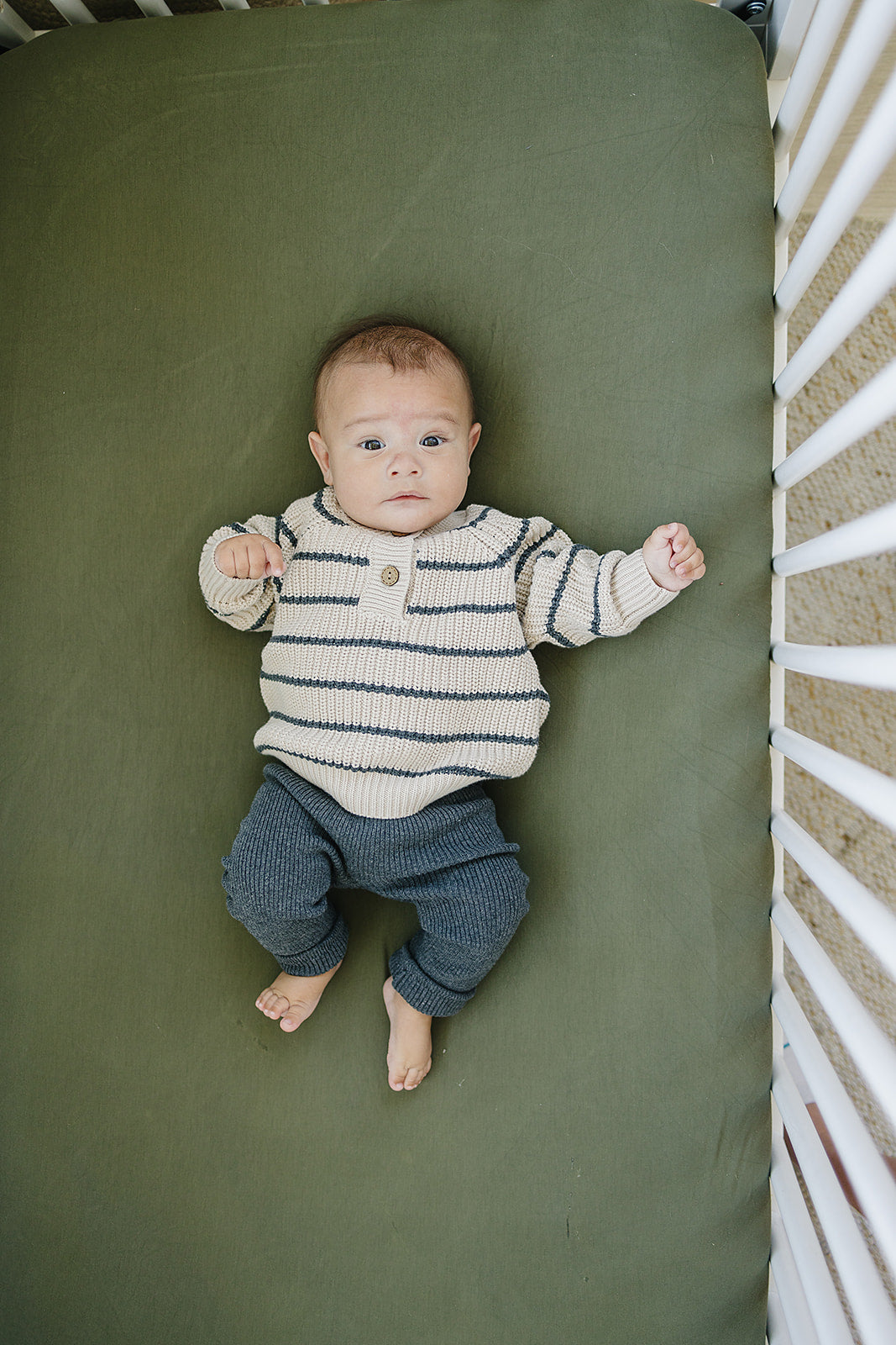 Charcoal Knit Leggings - HoneyBug