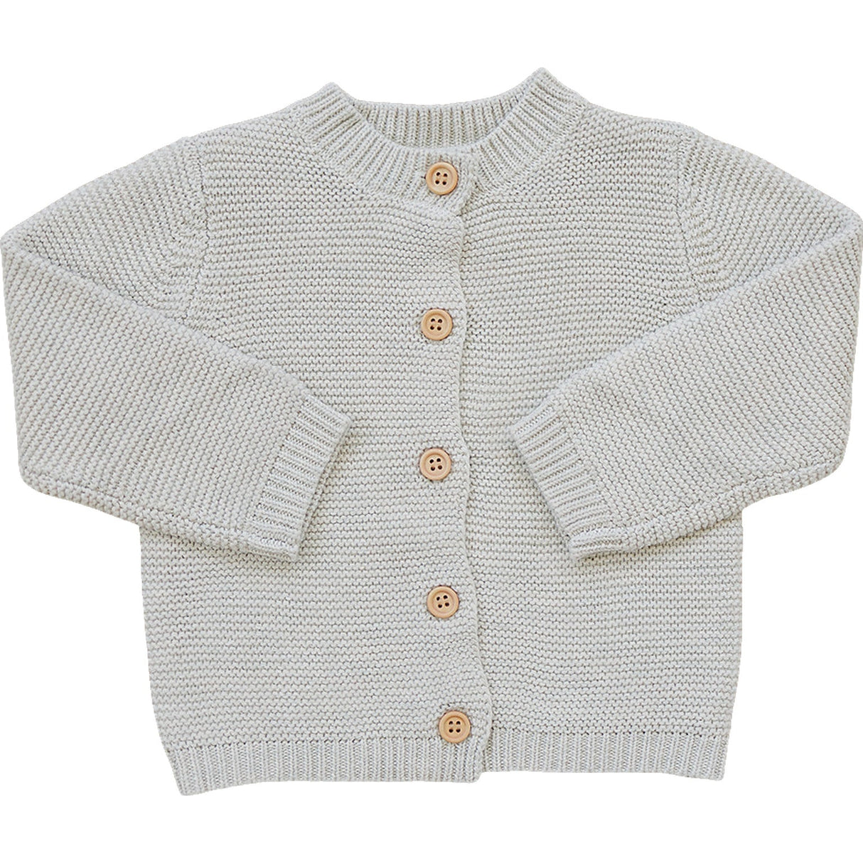 Oatmeal Knit Button Down Cardigan - HoneyBug
