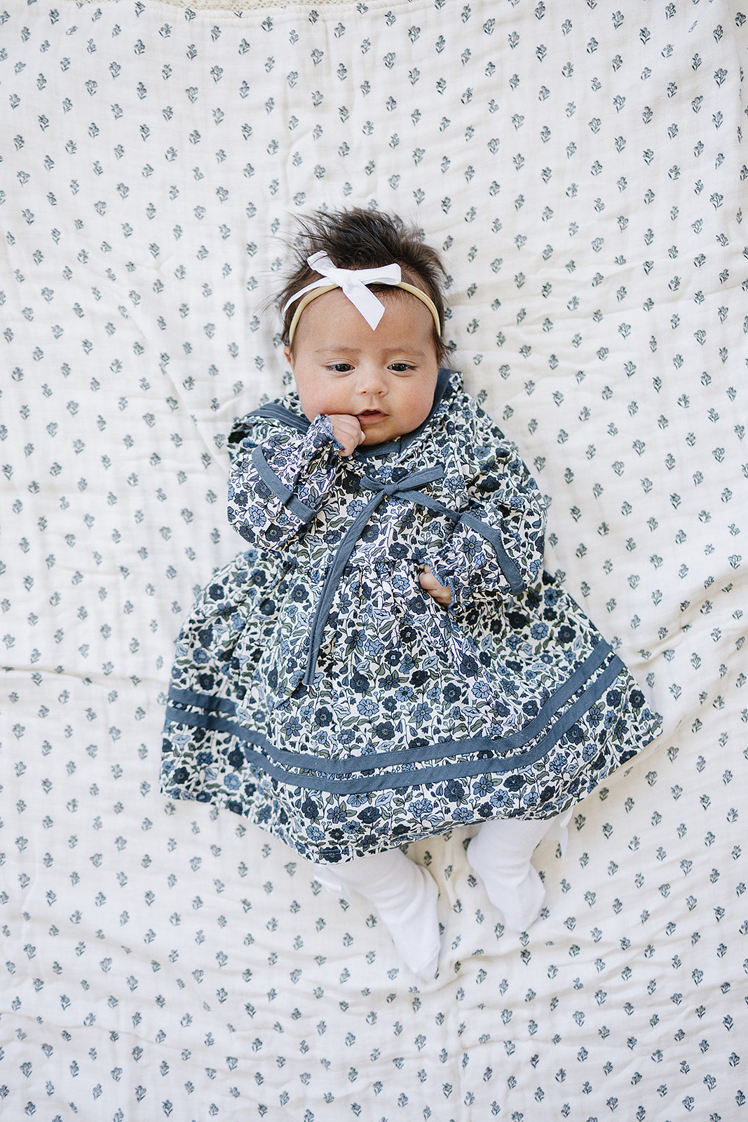 Floral Sailor Dress - HoneyBug