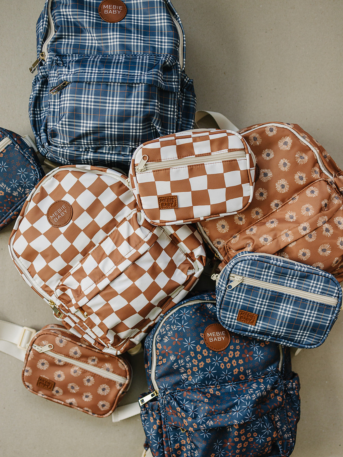 Navy Plaid Mini Fanny Pack - HoneyBug