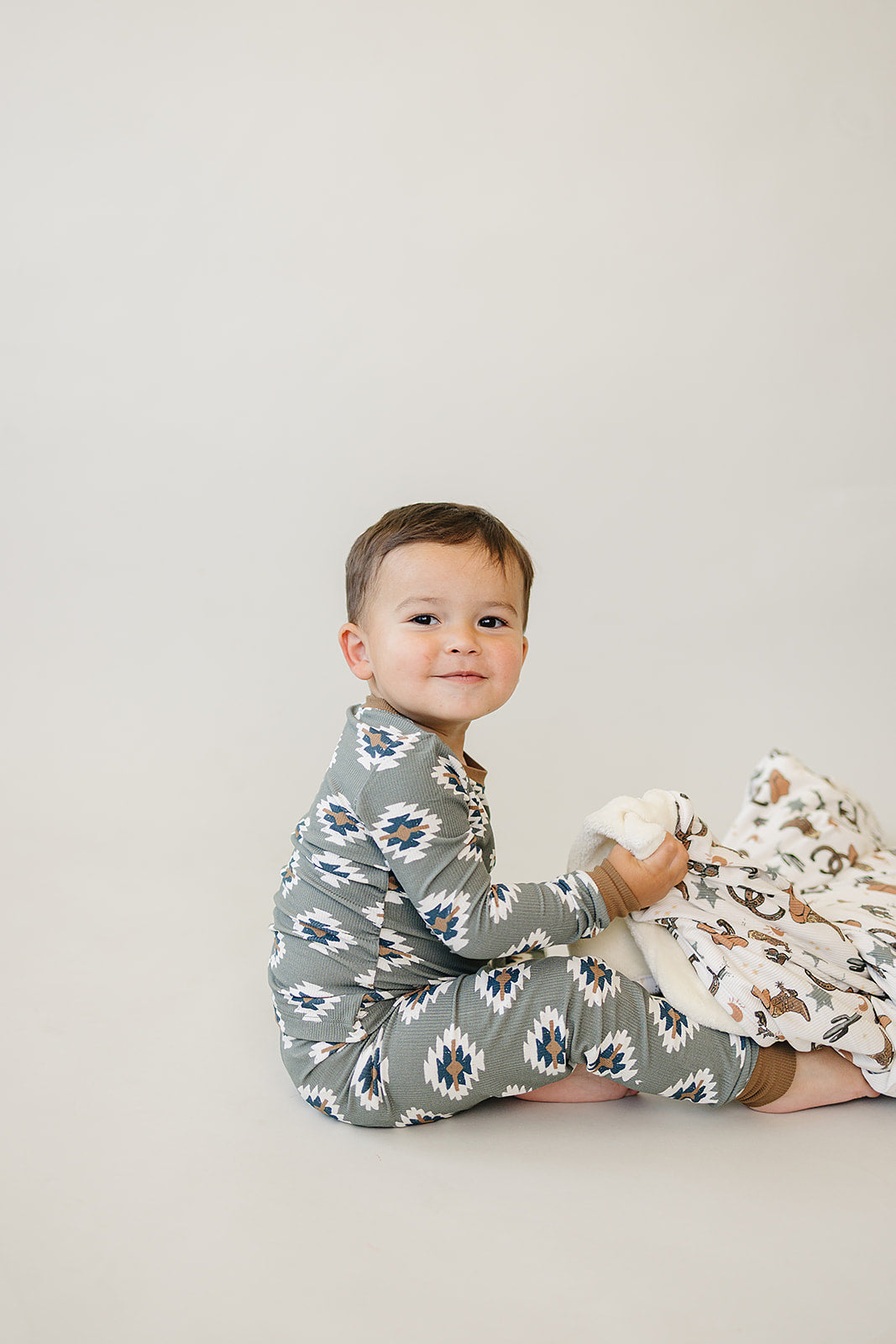Southwest Aztec Ribbed Bamboo Cozy Set - HoneyBug