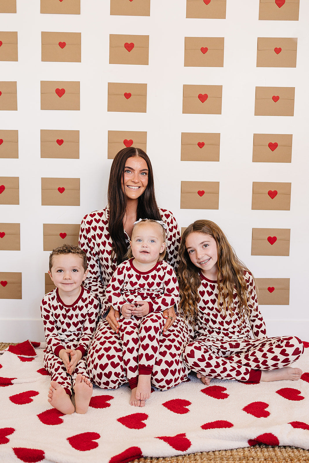 Adult Hearts Pajama Set