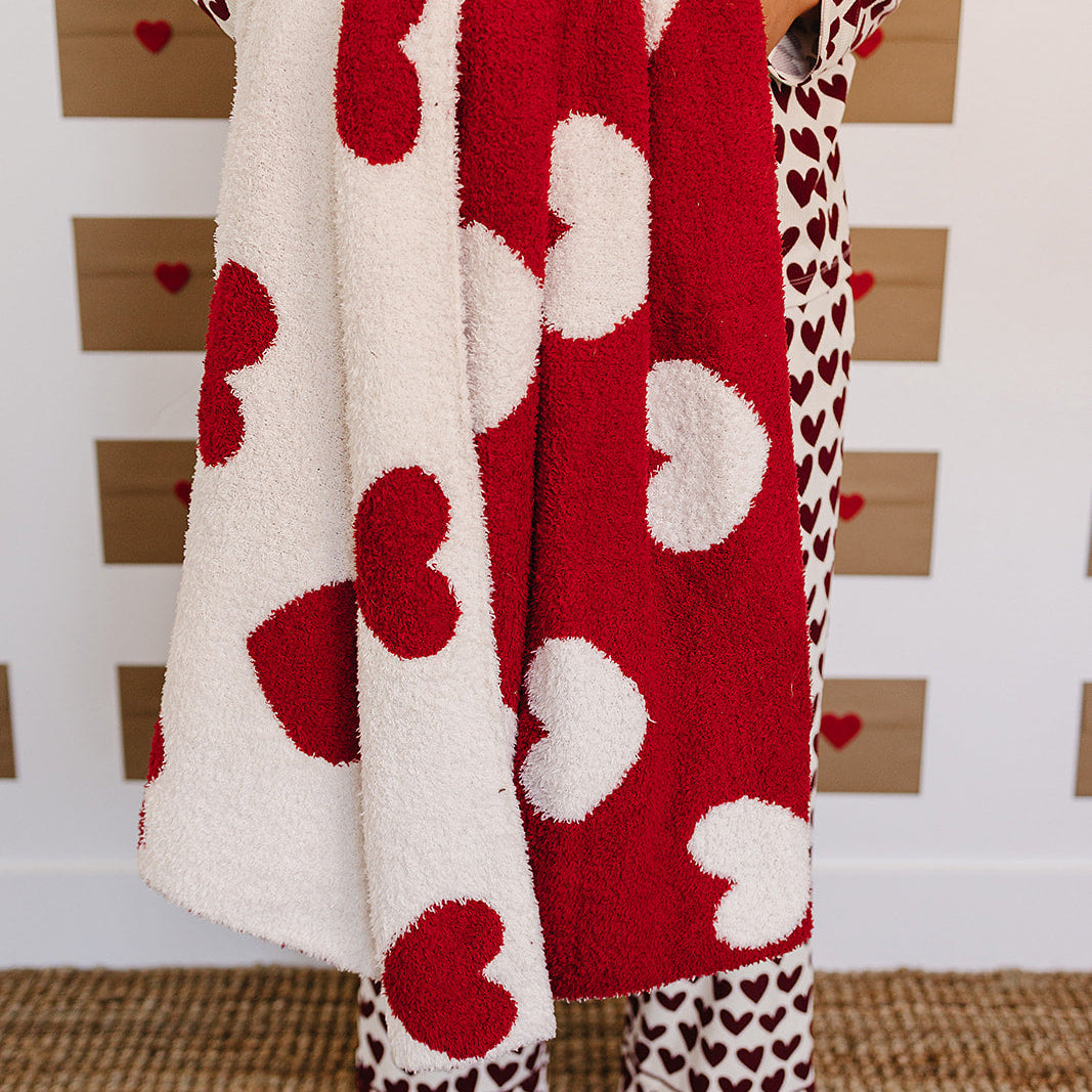 Hearts Plush Blanket