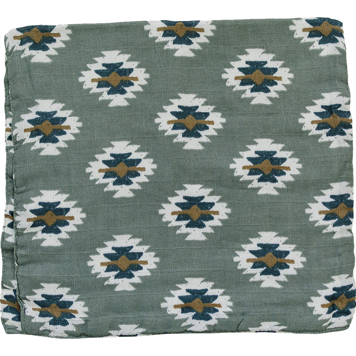 Southwest Aztec Muslin Burp Cloth - HoneyBug