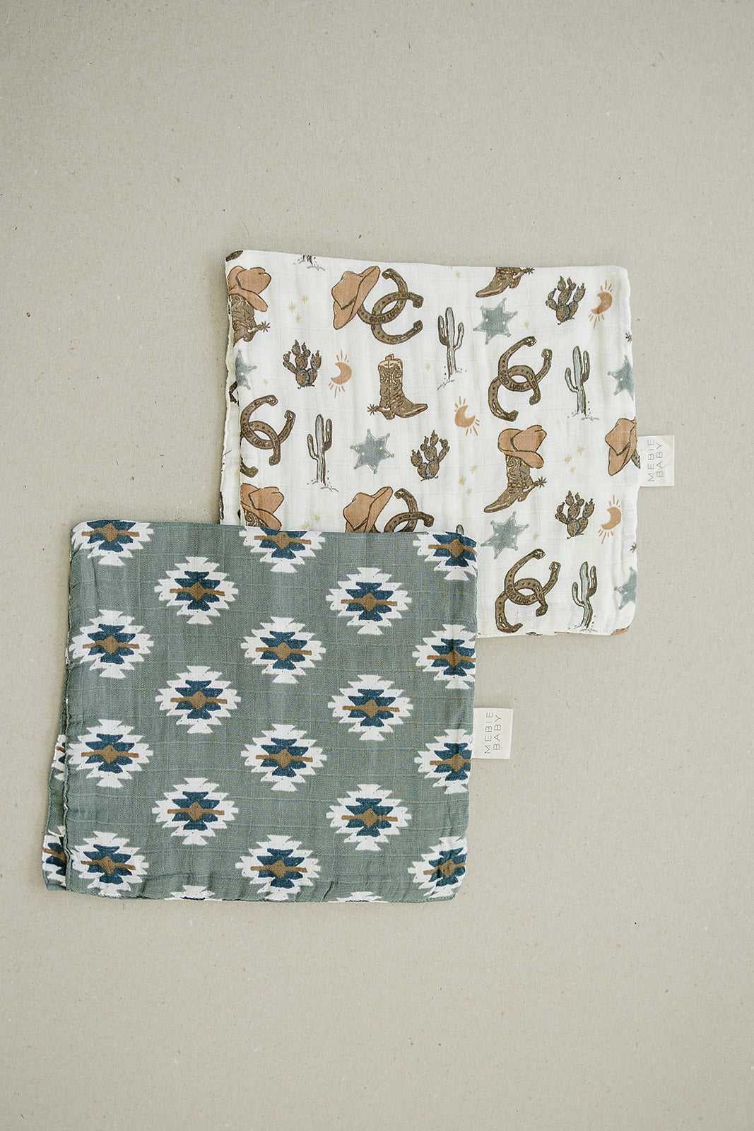 Southwest Aztec Muslin Burp Cloth - HoneyBug