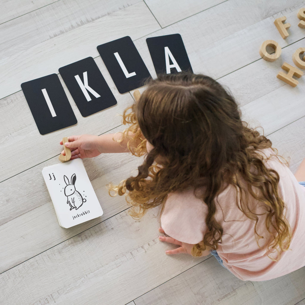 Woodland Alphabet Cards - HoneyBug
