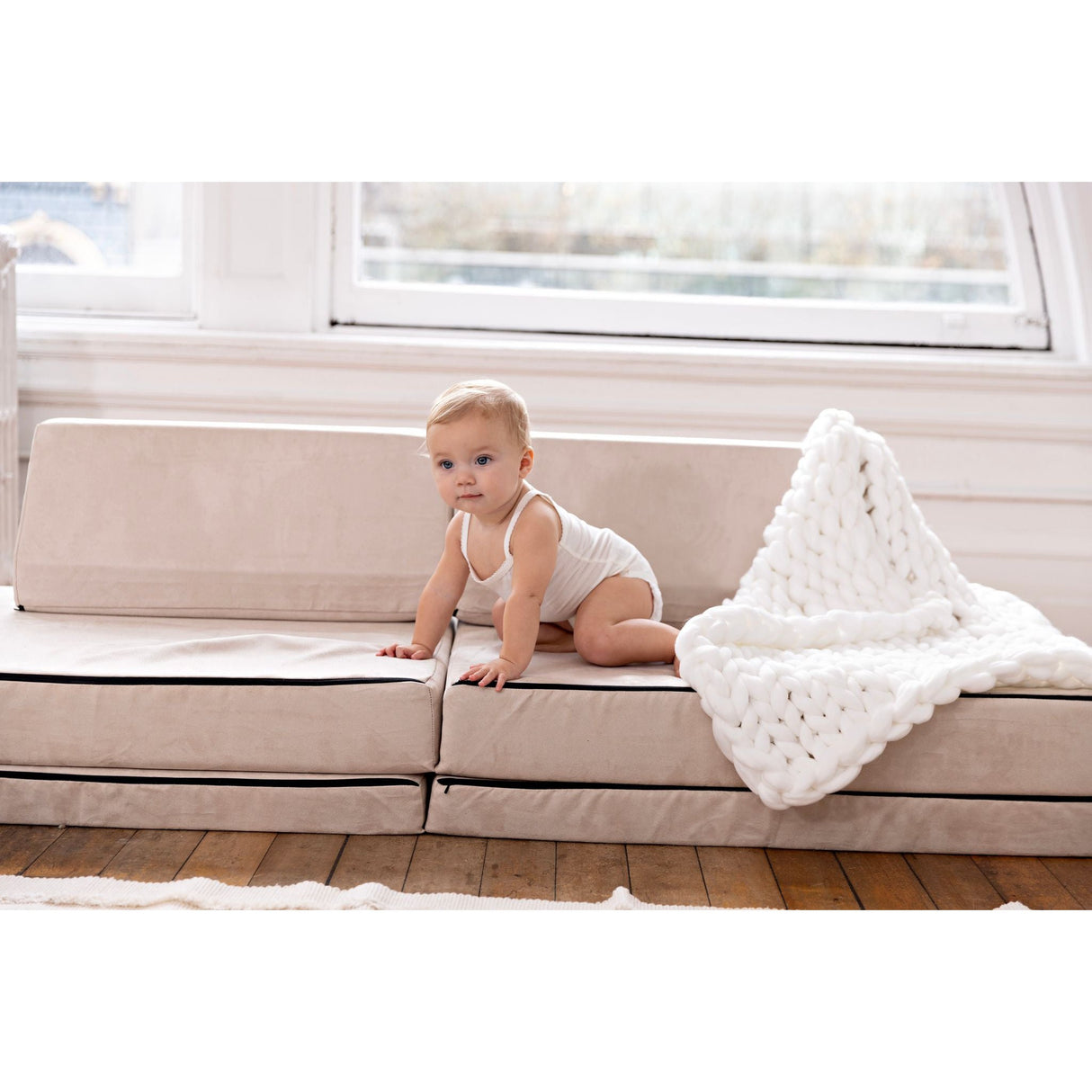 Bamboo Cotton White, Girl (Three Pack) - HoneyBug