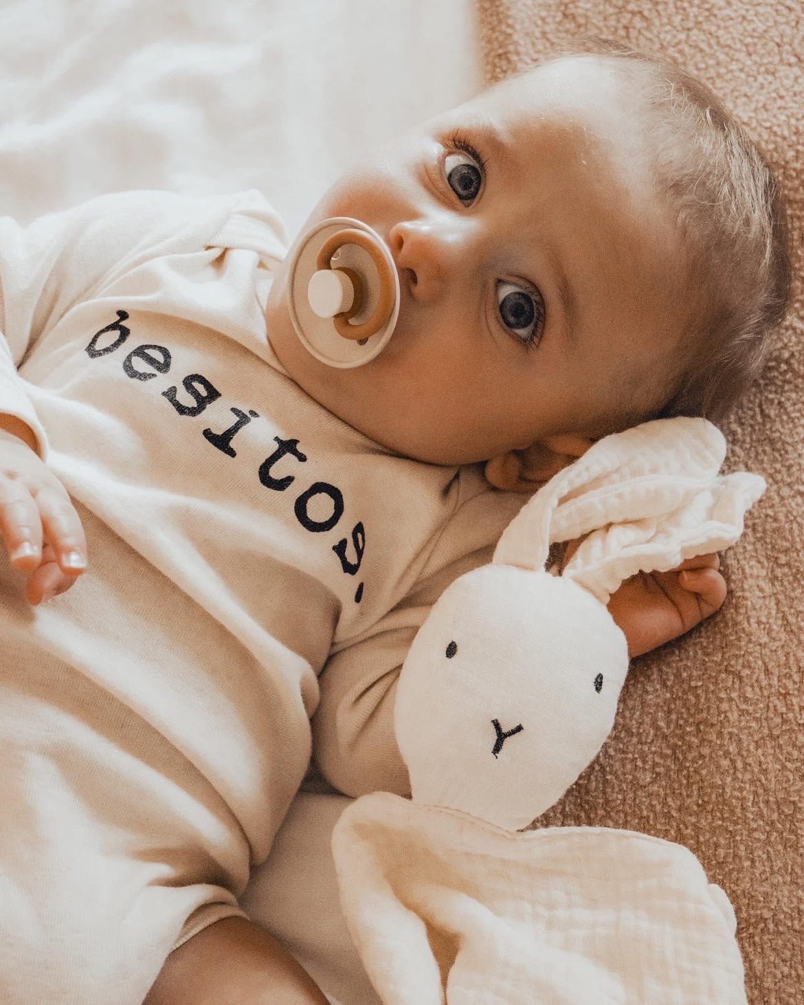 Besitos Organic Cotton Baby Bodysuit Long Sleeve - HoneyBug