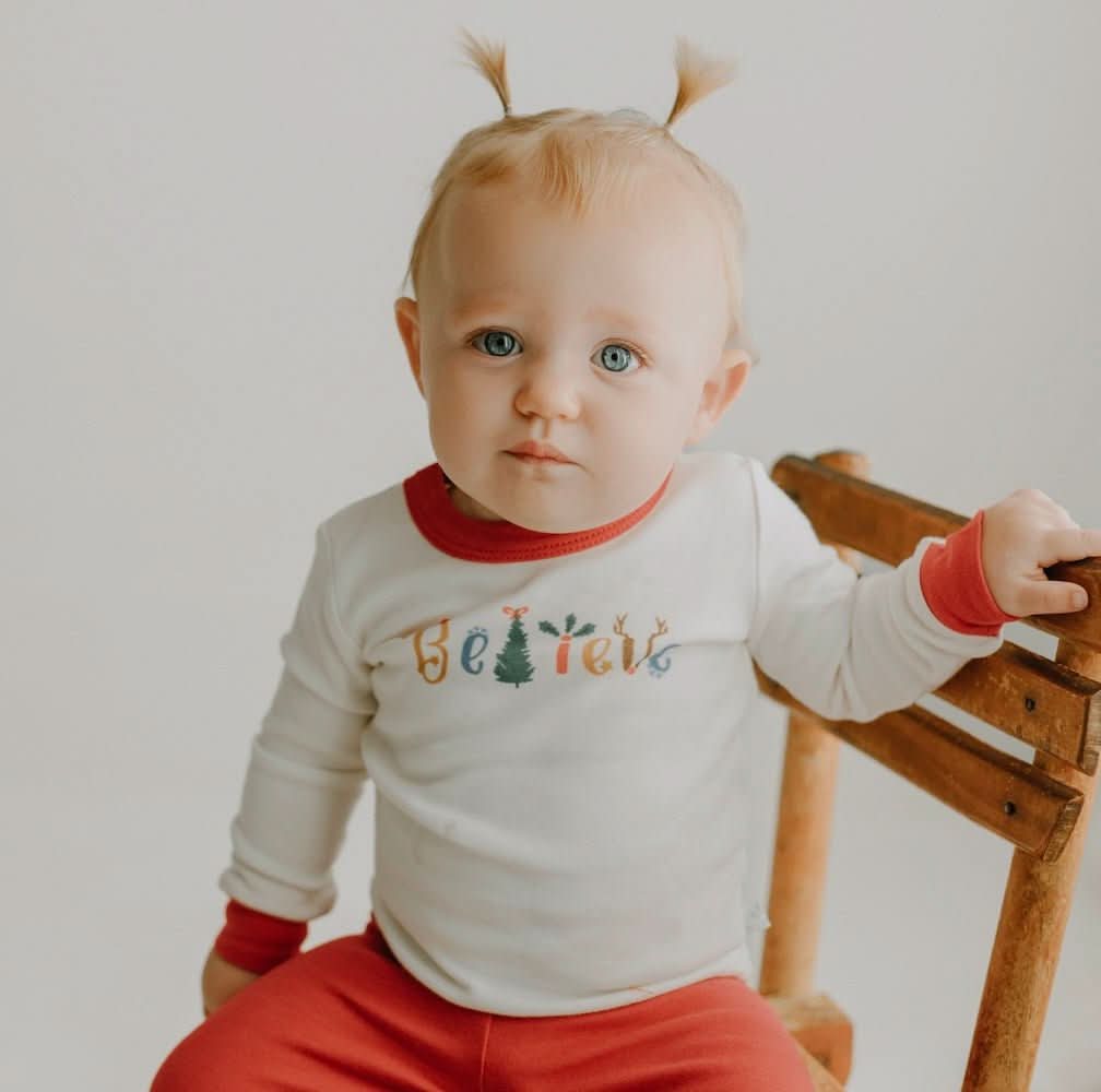 pajamas | believe green - HoneyBug