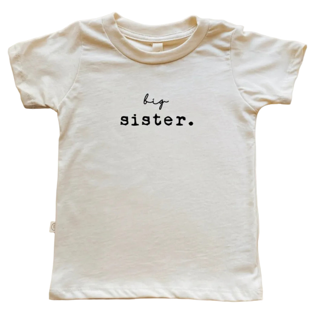 Big Sister Organic Cotton Short Sleeve Toddler T-Shirt