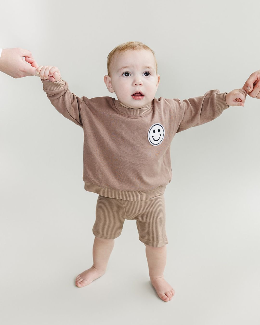 Biker Shorts Set | Mocha - HoneyBug