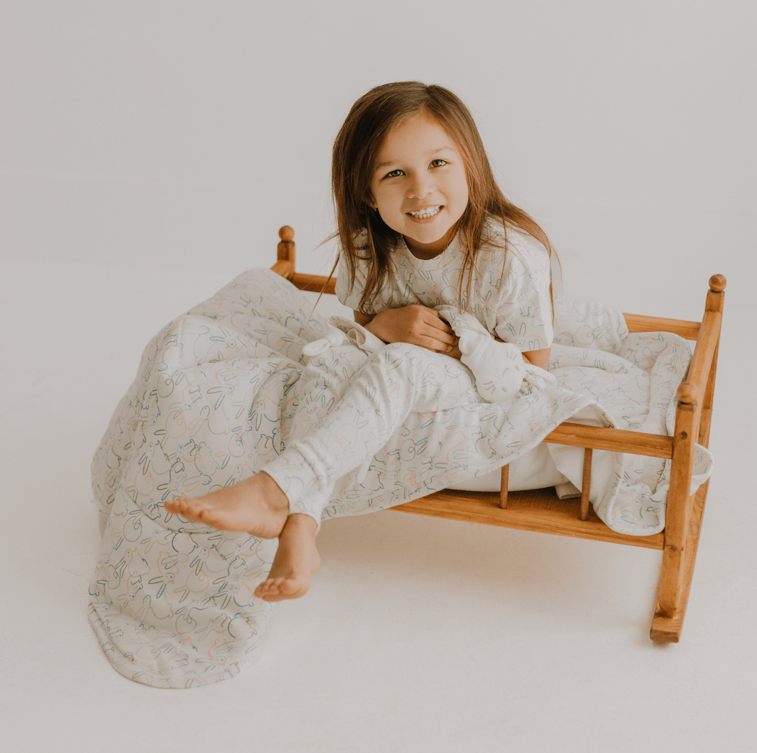 Boxy Toddler Tee | bunnies - HoneyBug