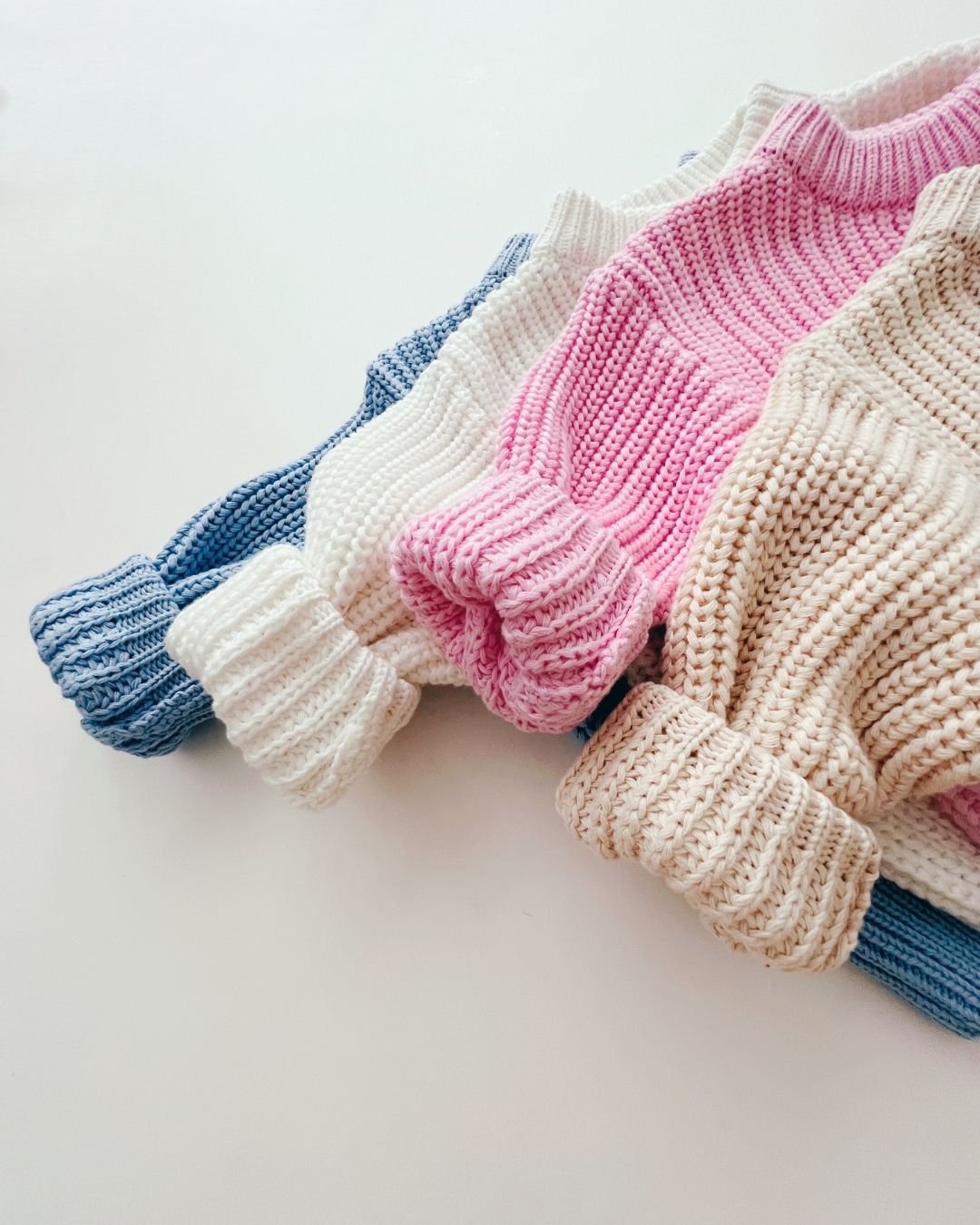 Chunky Knit Sweater | Milk - HoneyBug