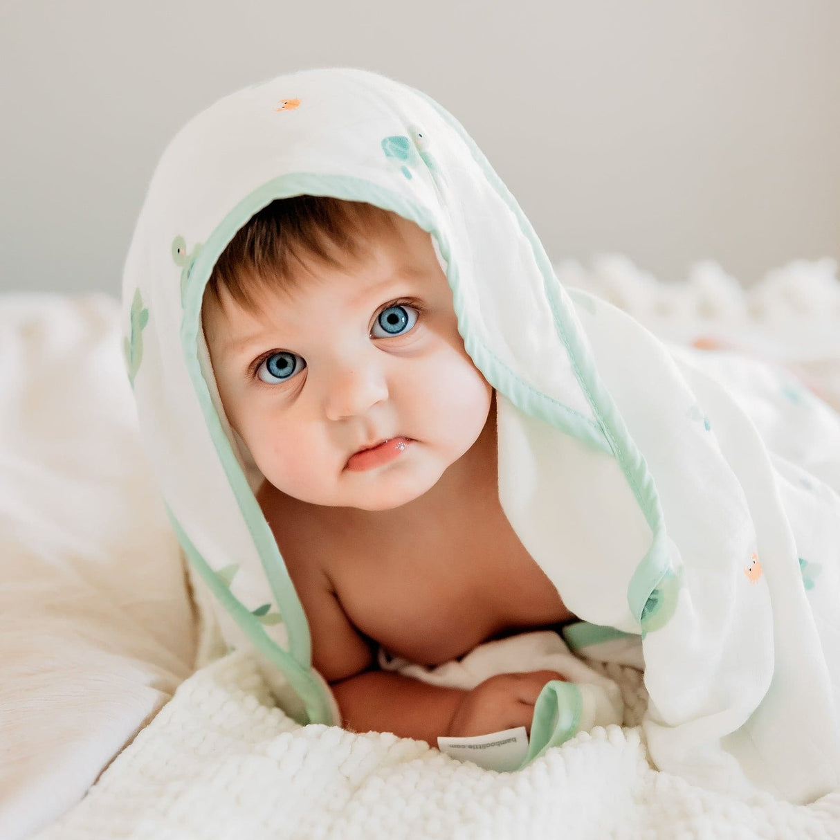 Turtle Hooded Towel Set - HoneyBug