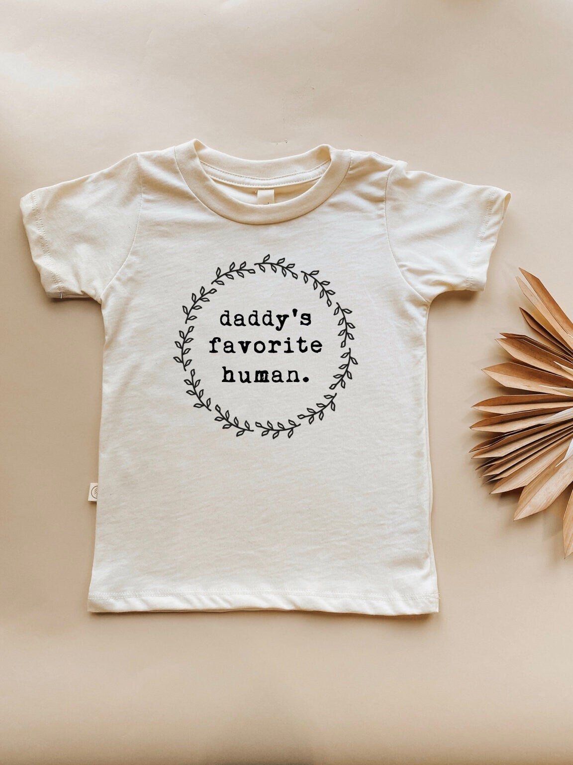 Daddy’s Favorite Human Organic Cotton Kids T-Shirt Short Sleeve - HoneyBug
