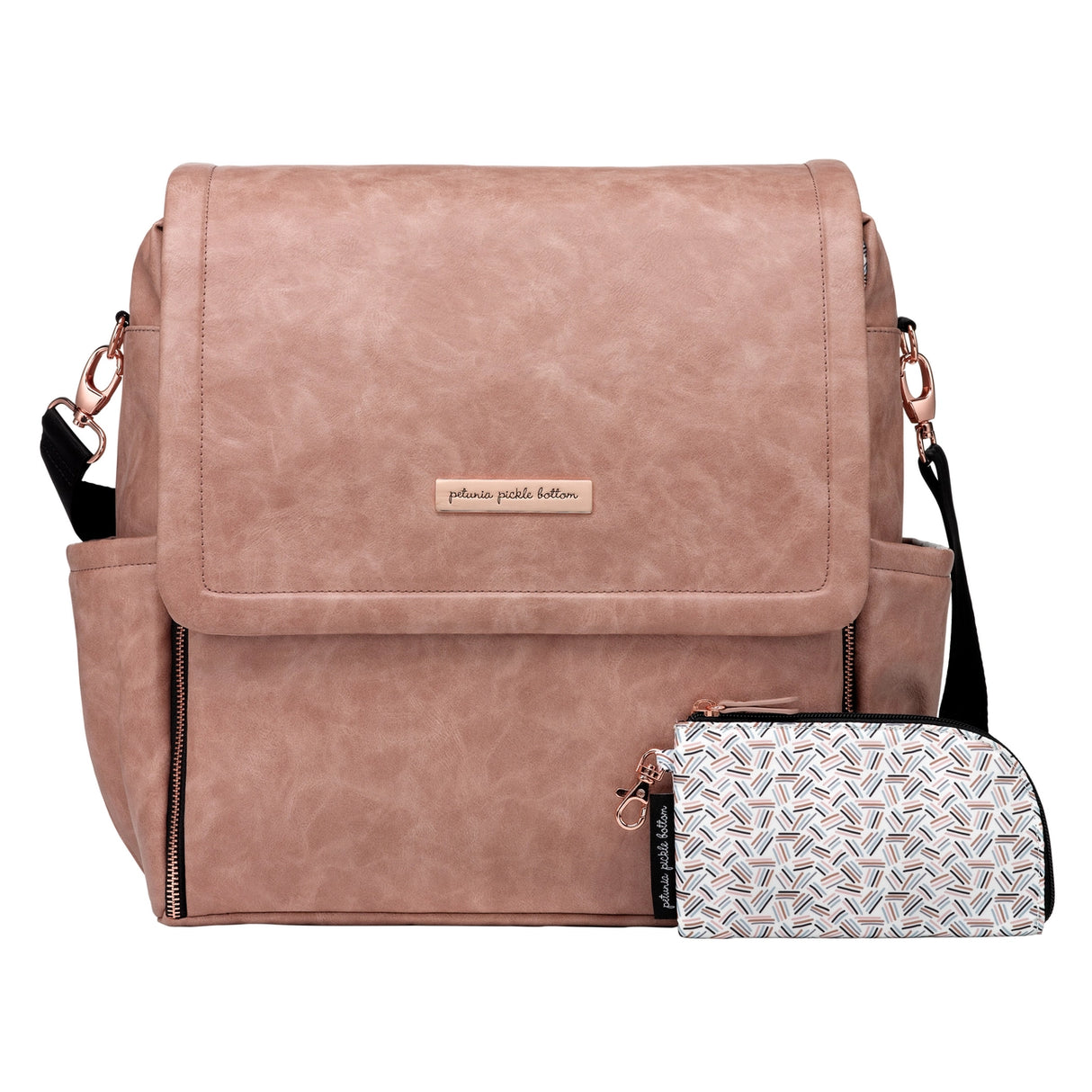 Boxy Backpack - Dusty Rose Leatherette - HoneyBug