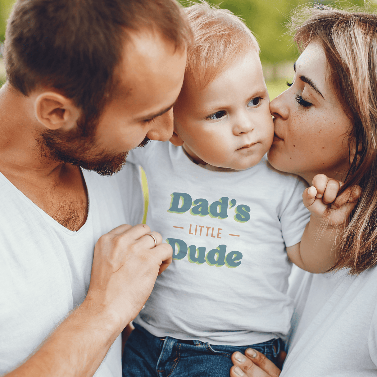 graphic bodysuit | dads little dude - HoneyBug