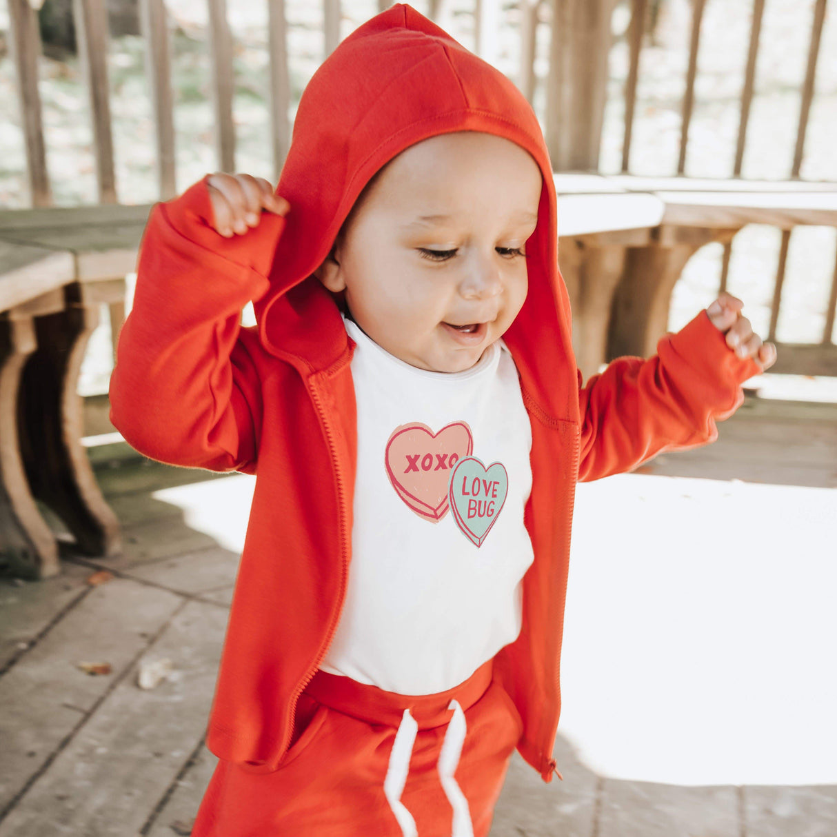 graphic bodysuit | candy hearts - HoneyBug