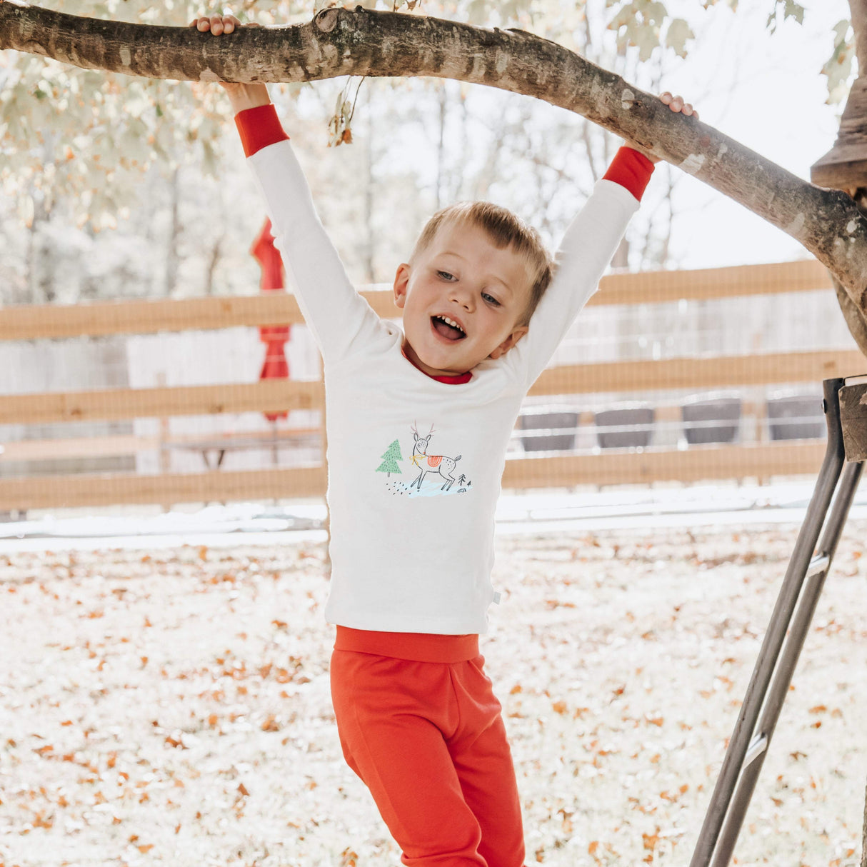 pajamas | deer christmas - HoneyBug