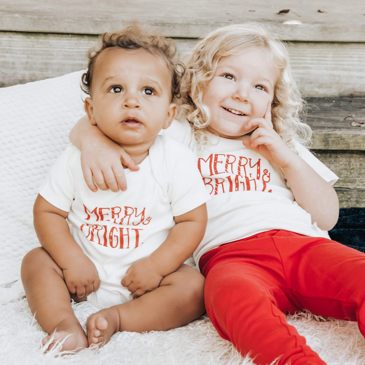graphic bodysuit | merry & bright - HoneyBug