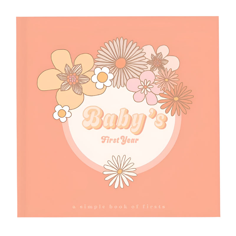 Flower Child Memory Baby Book - HoneyBug