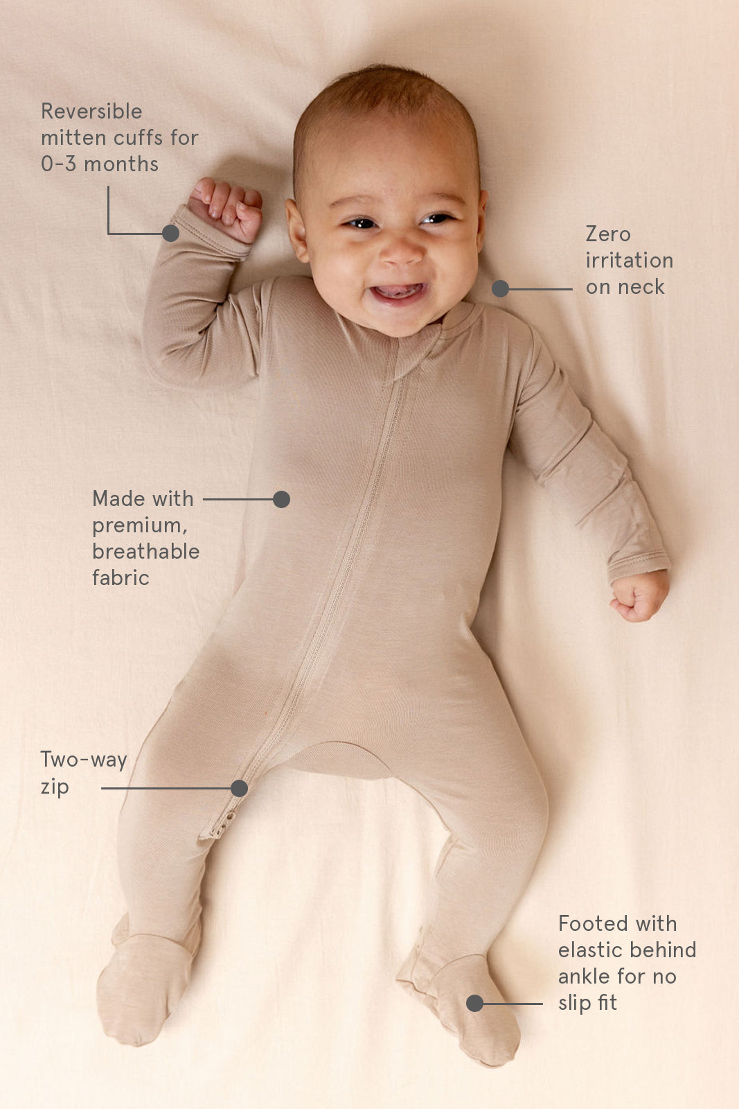 Galah - CloudBlend™ Footed Pajamas - HoneyBug