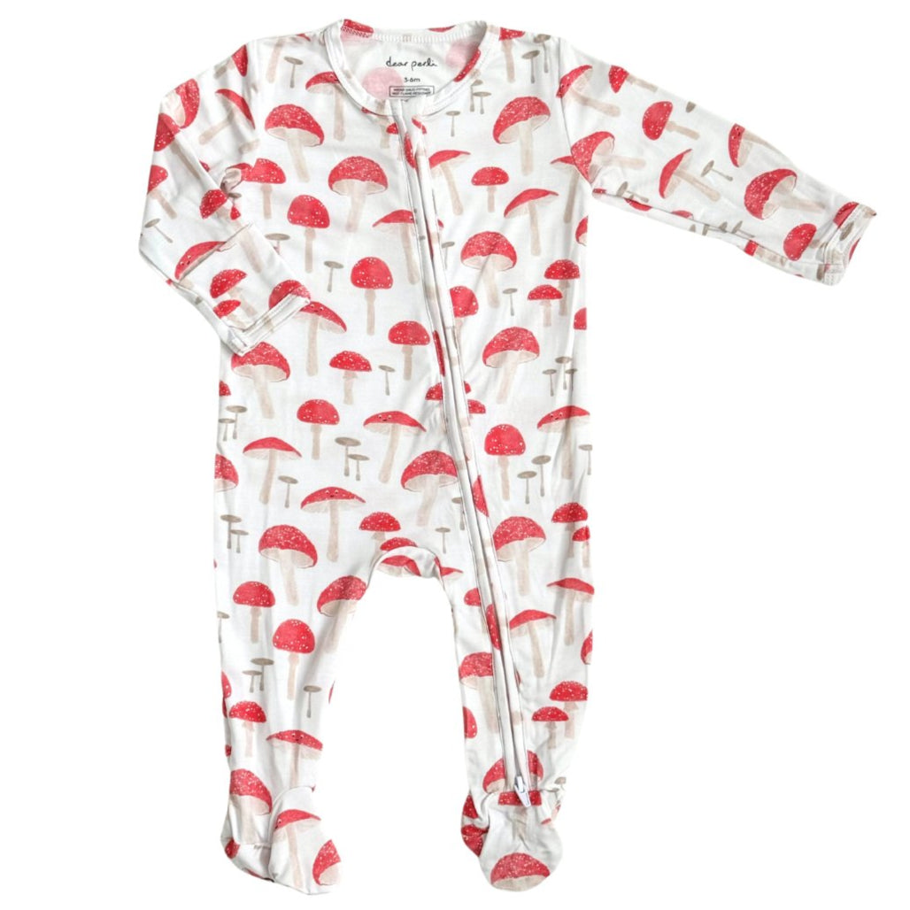 Footie Zippered One Piece - The Fun-gis - HoneyBug
