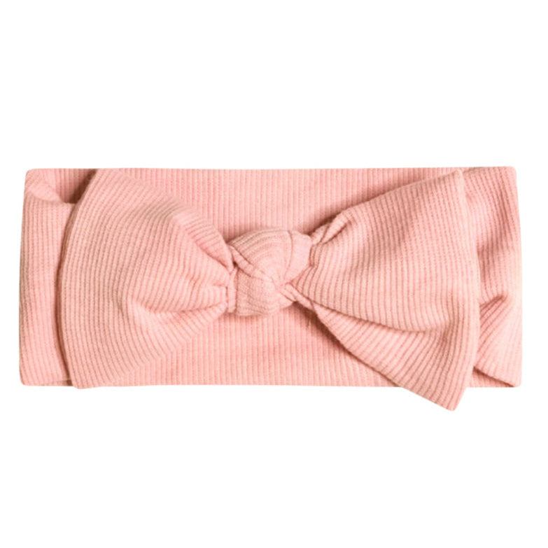 Organic Cotton Headband - Pink Shell - HoneyBug