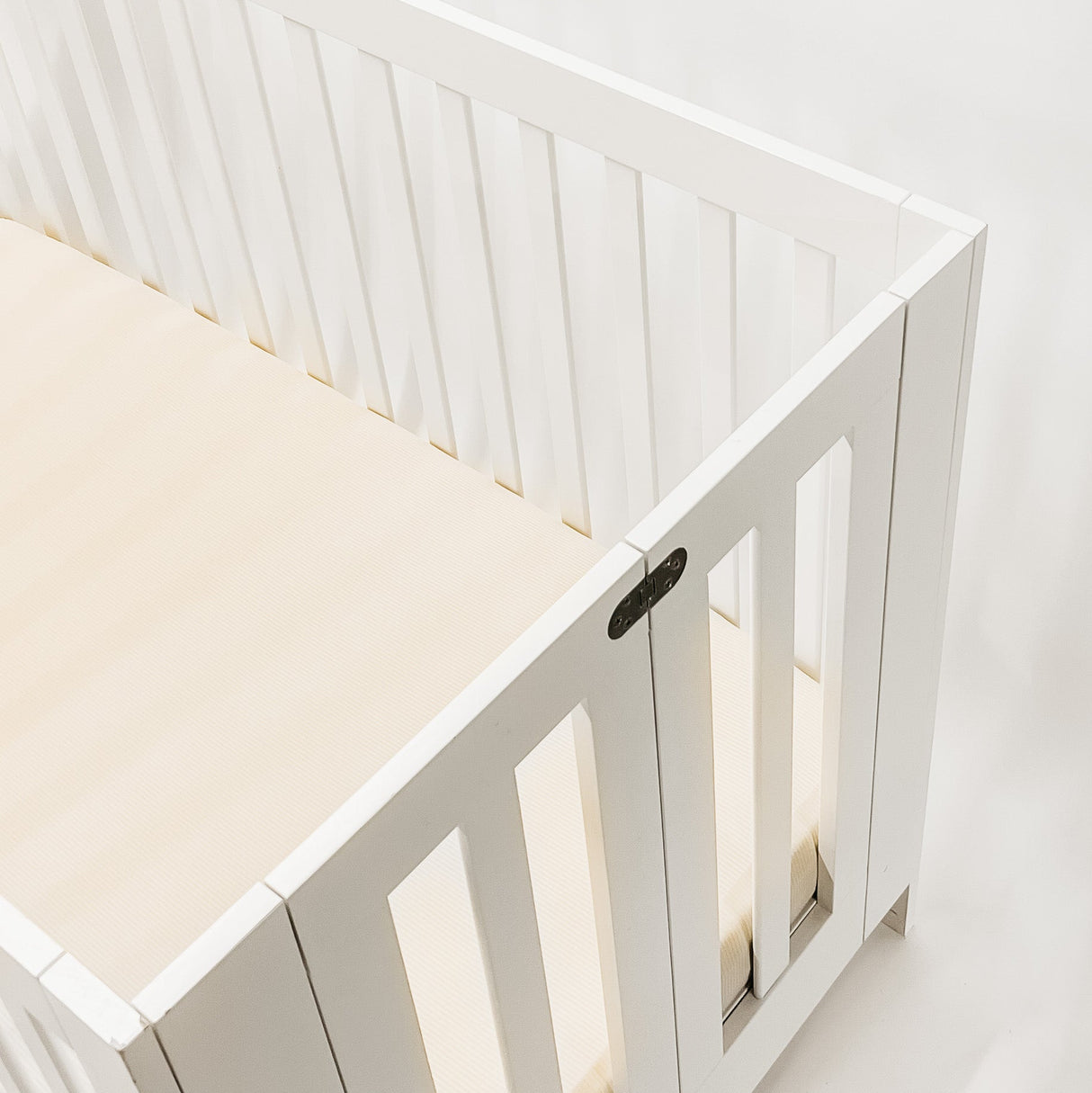 Oat Ribbed Crib Sheet