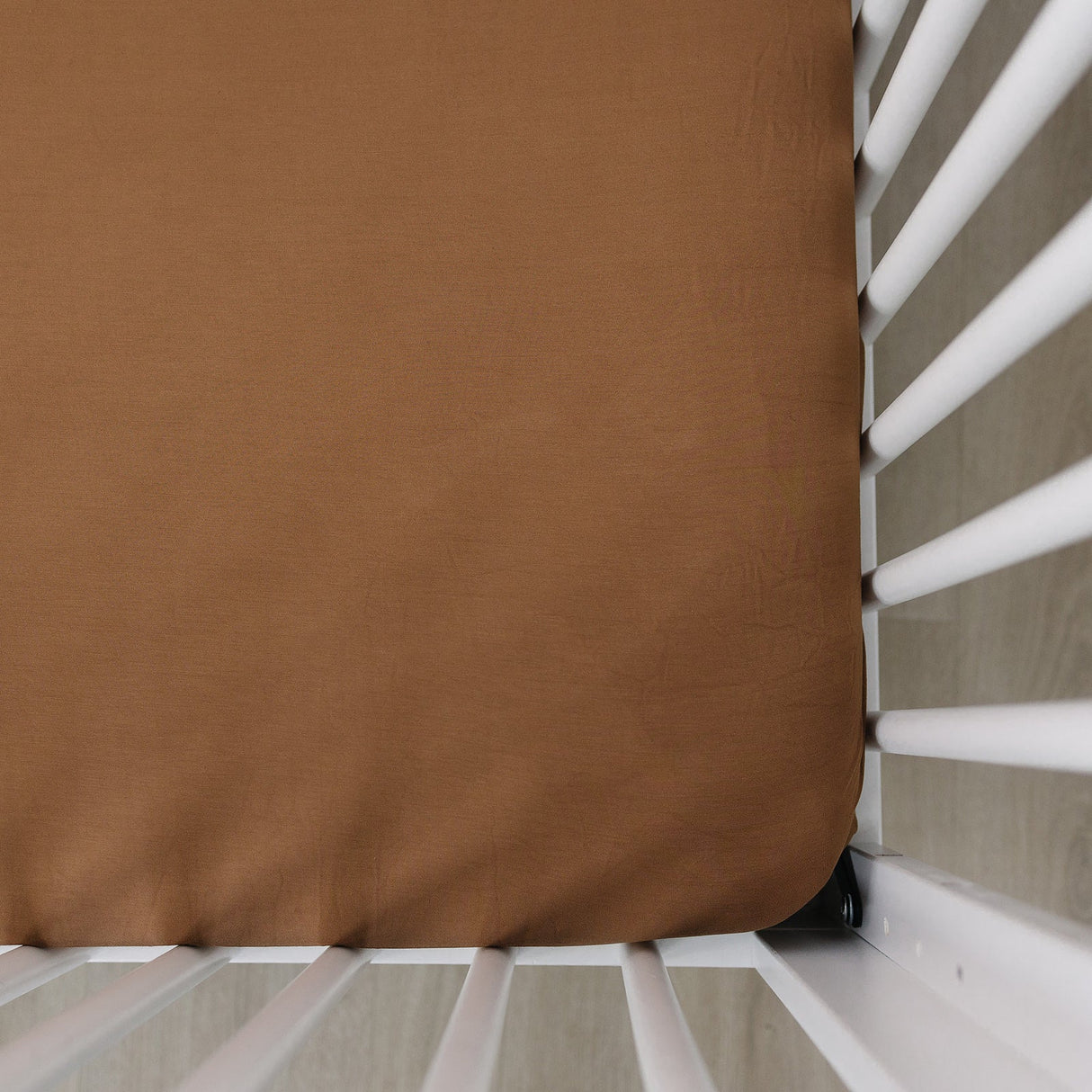 Mustard Bamboo Stretch Crib Sheet - HoneyBug