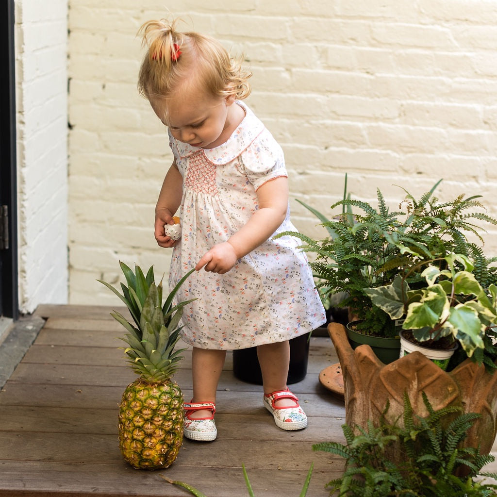 Madison Floral Dress with Ruffle Bloomer - HoneyBug