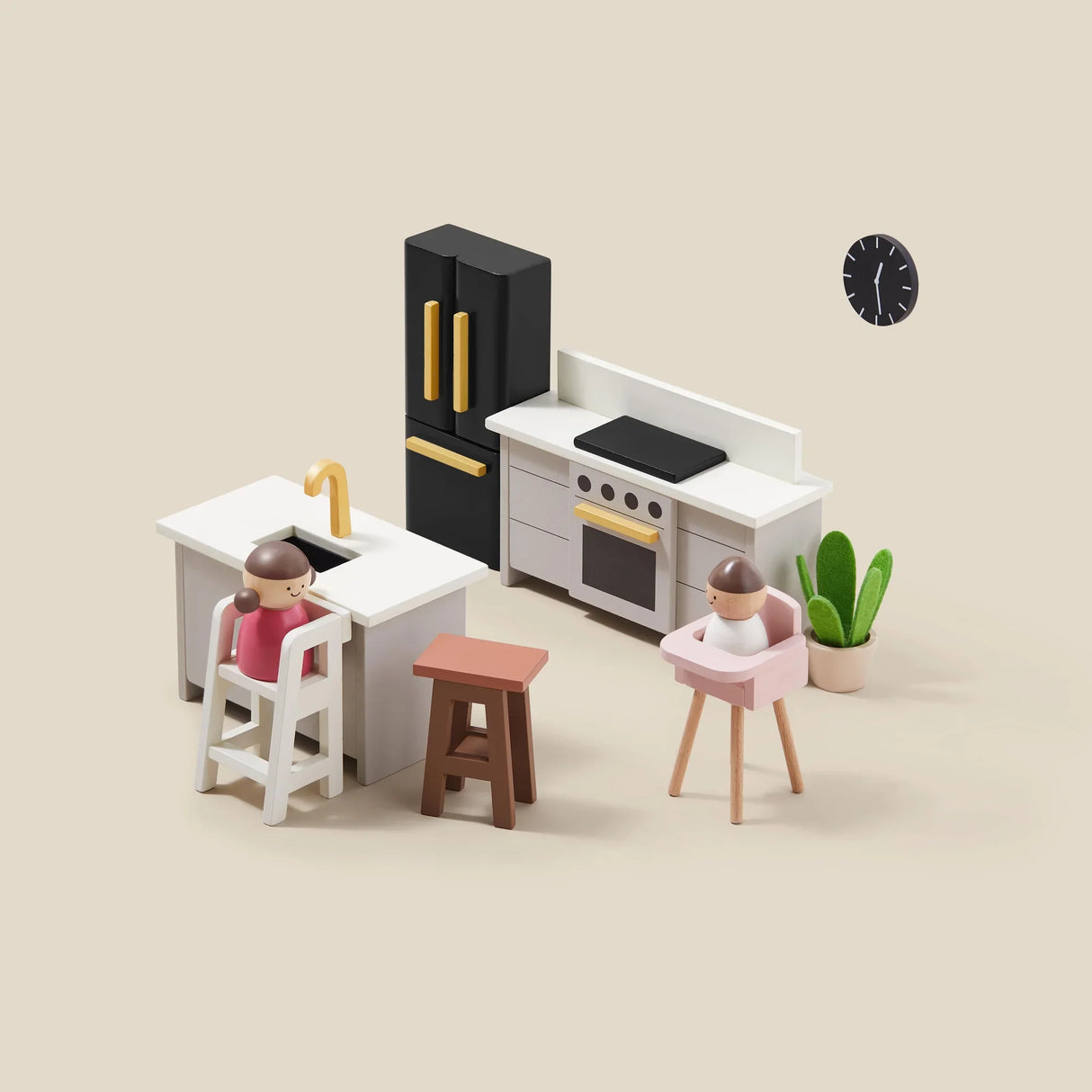 Tiny Land® Modern Family Dollhouse - HoneyBug