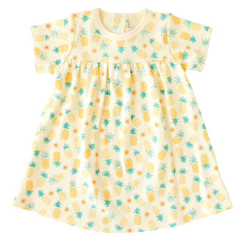 Pineapple Print Swing Dress