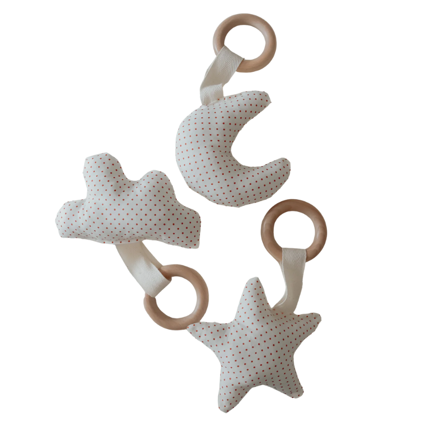 Ruby Wooden Shape Teethers