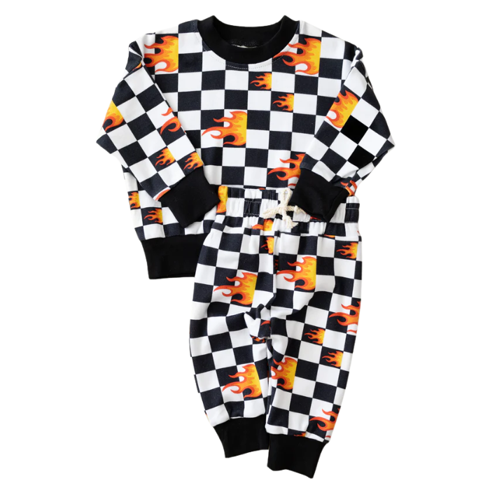 Jogger Set | Checker Blaze