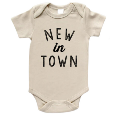 New In Town Organic Baby Bodysuit - HoneyBug